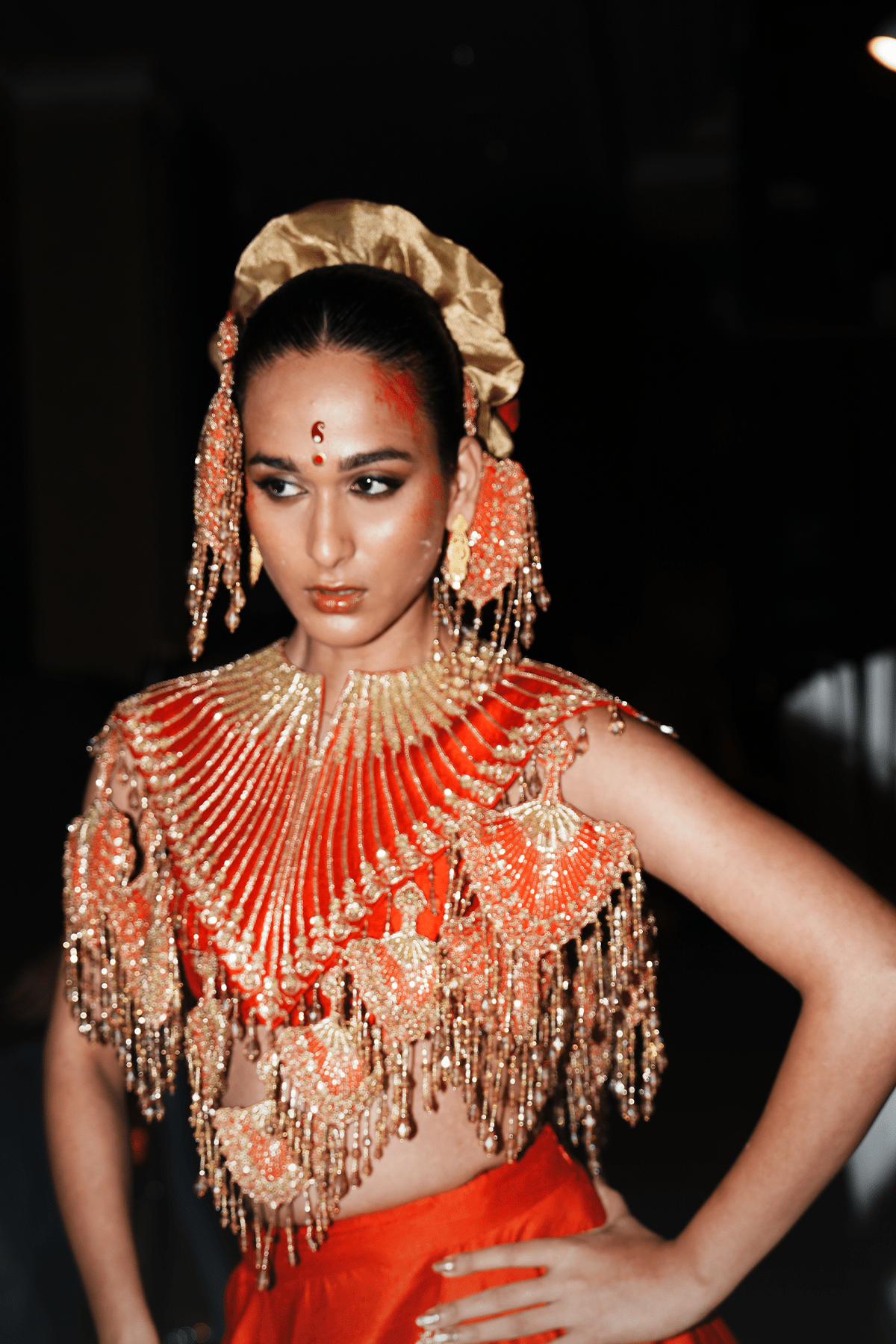 ‘Red Taal’ Lehenga
