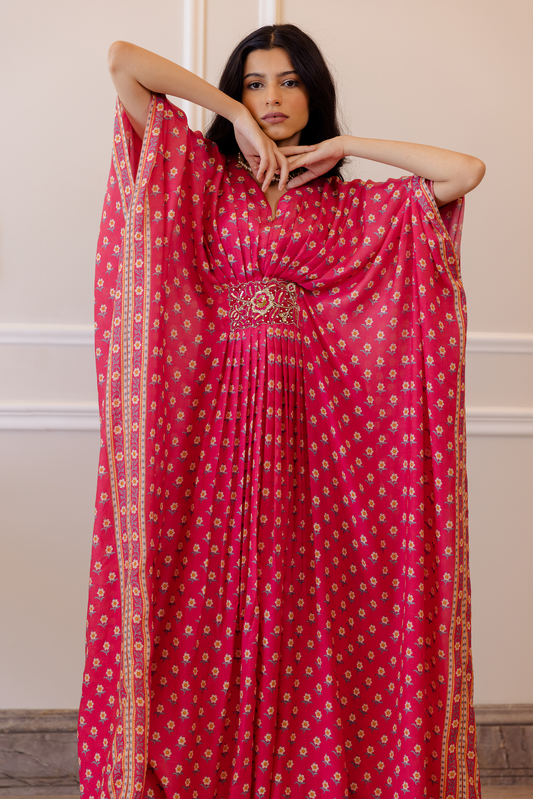 HAZEL KAFTAN – RANI PINK BUTTI