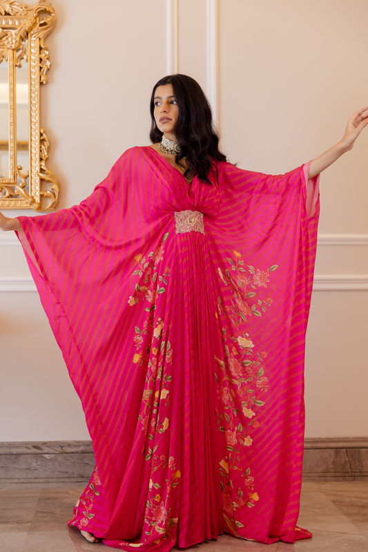 HAZEL KAFTAN – RANI PINK FLORAL