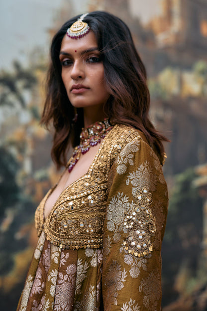 Shriphal Peplum Sharara Set