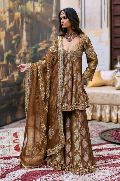 Shriphal Peplum Sharara Set
