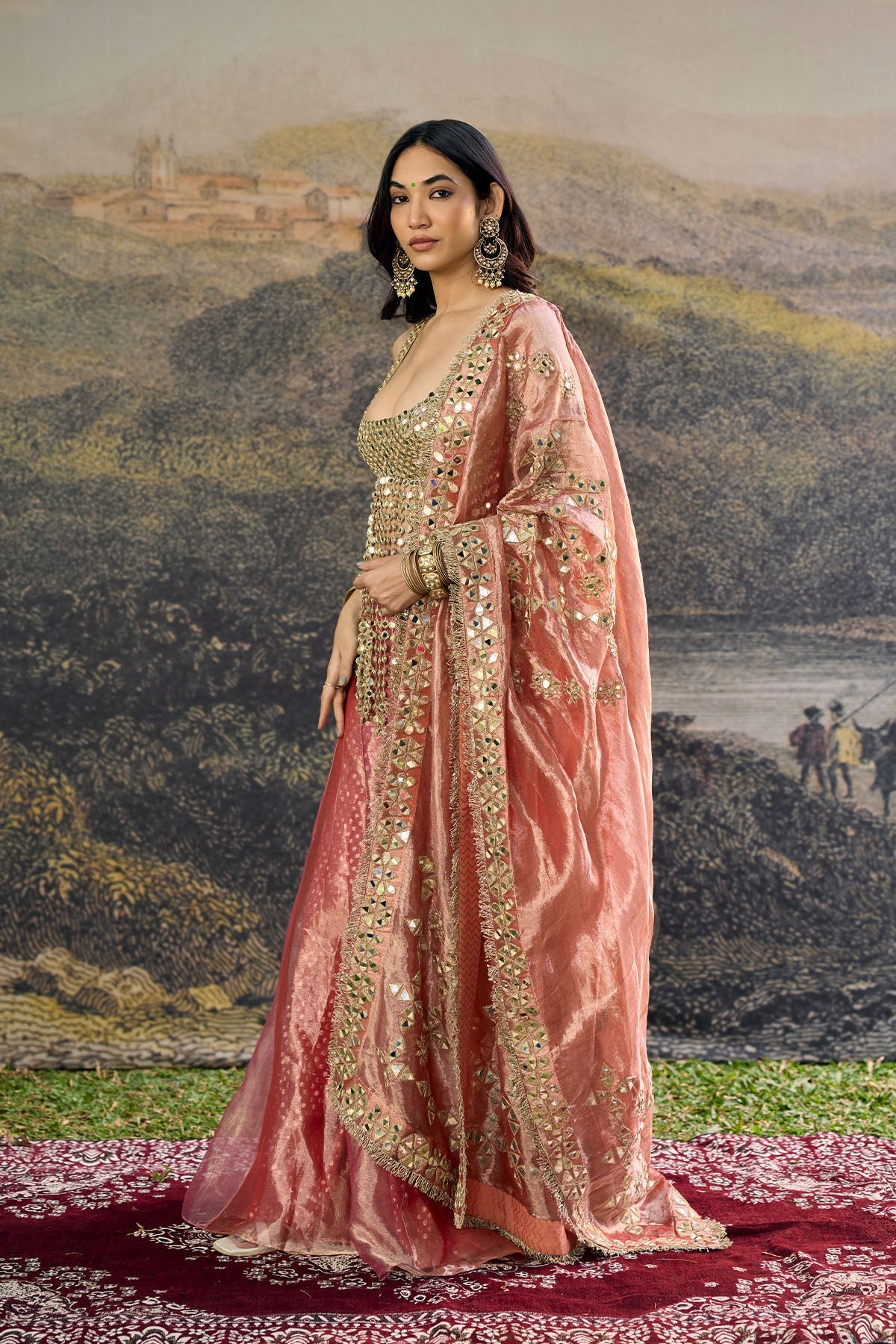 Gulbahar Mirror Sharara Set