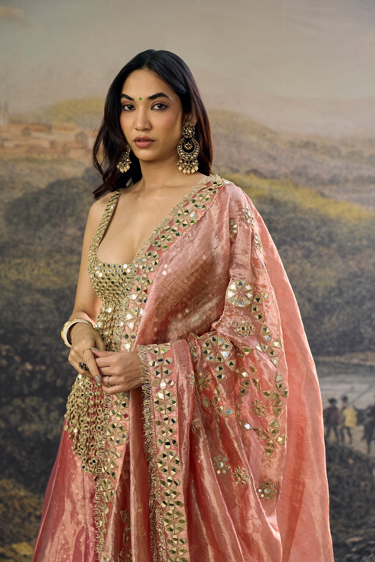 Gulbahar Mirror Sharara Set