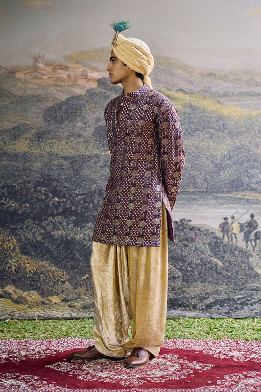 Baijanti Brocade Kurta Set