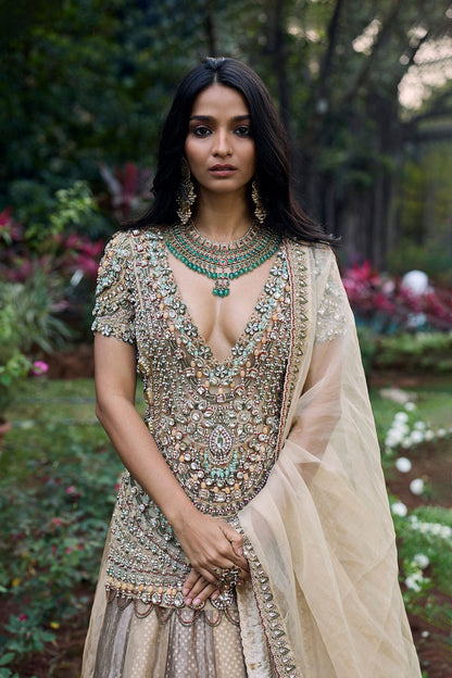 Noor-e-Zar Jadau Lehenga Set