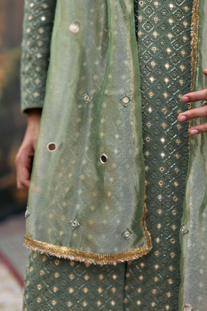 Kirit Sherwani Set with Stole
