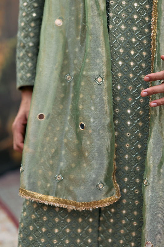 Kirit Sherwani Set with Stole
