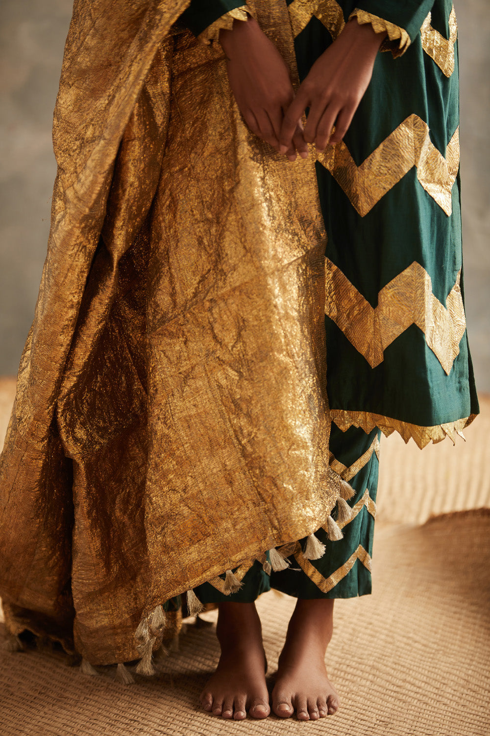 Hara Panna Kurta set