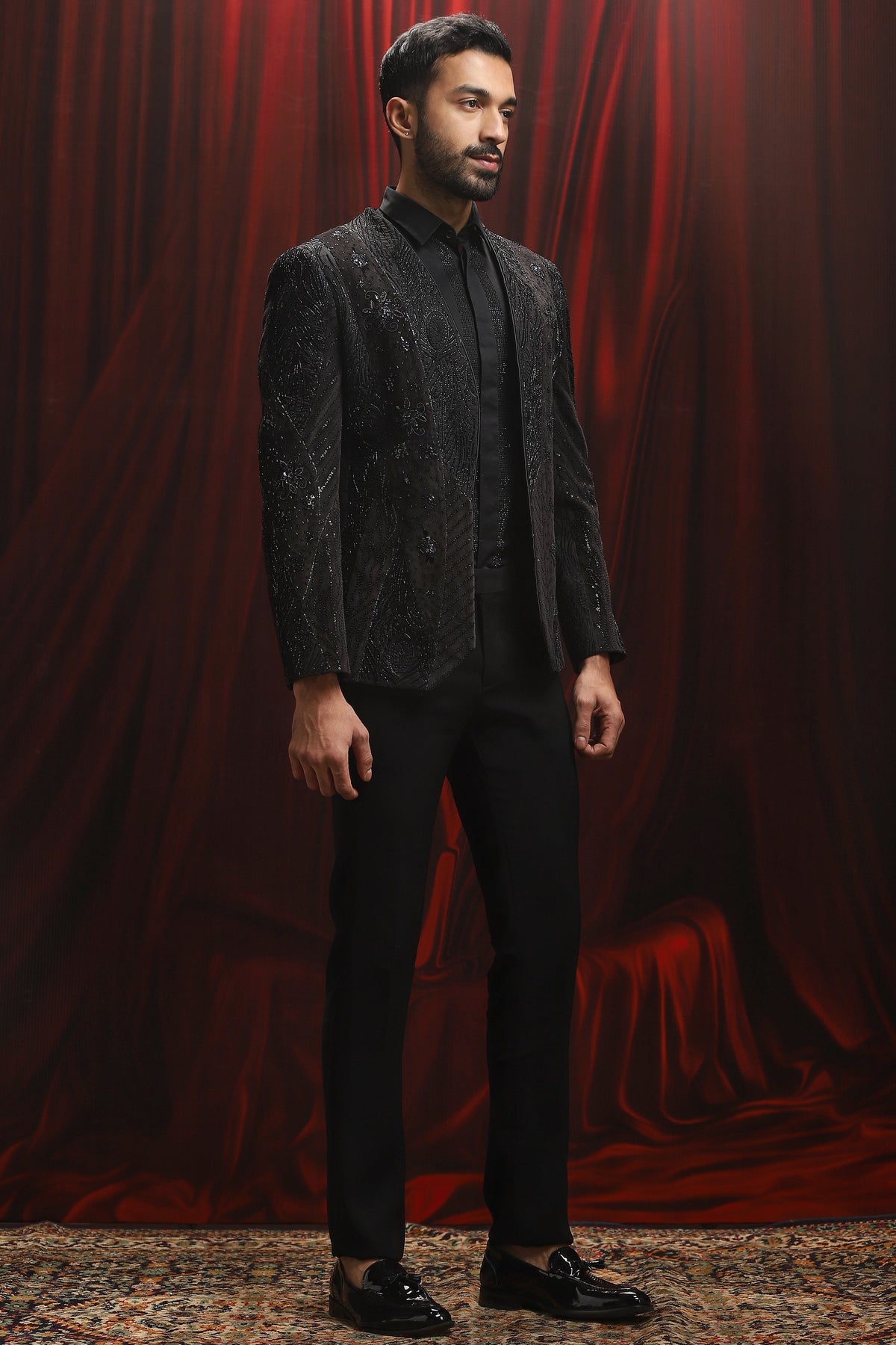Shadow Monarch Embroidered Tuxedo Set