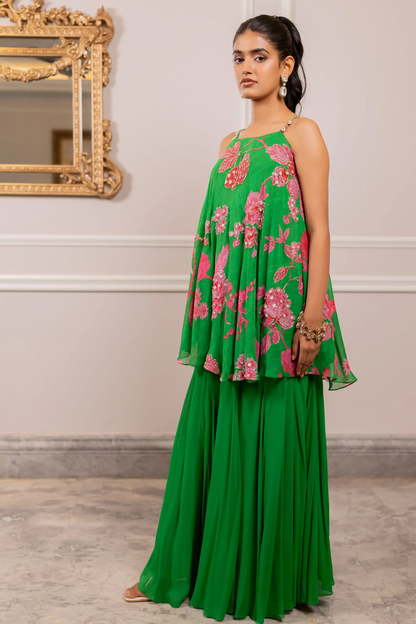 HEIDI PALAZZO SET – GREEN