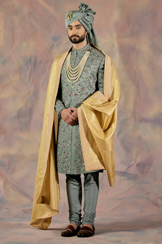 The Grey Saga Sherwani Set