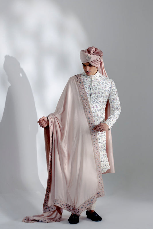 White Vine Sherwani