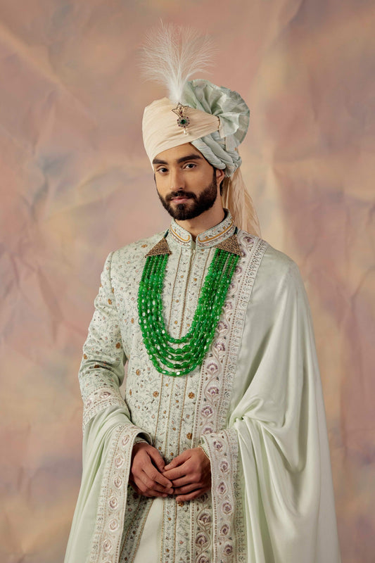 The Blue Momentum Sherwani Set