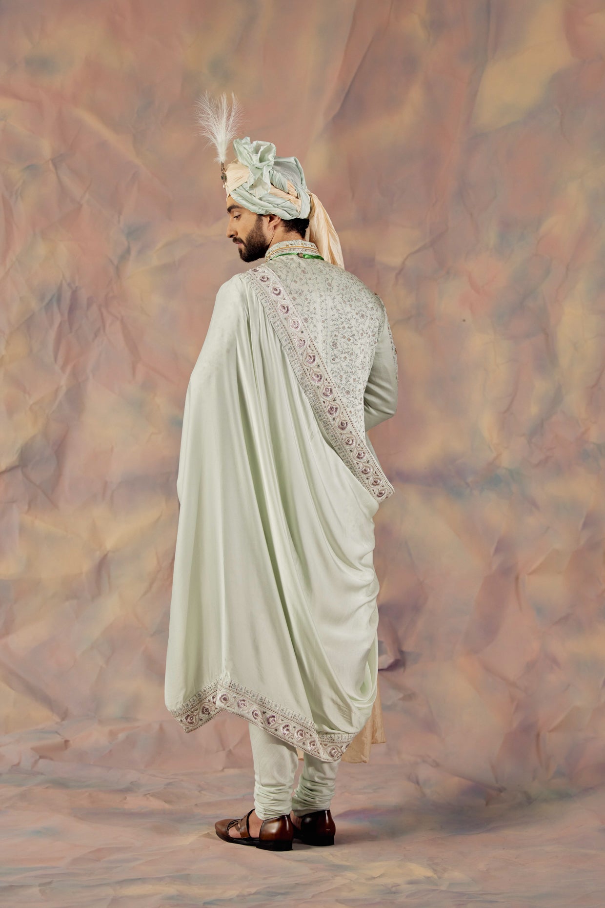 The Blue Momentum Sherwani Set