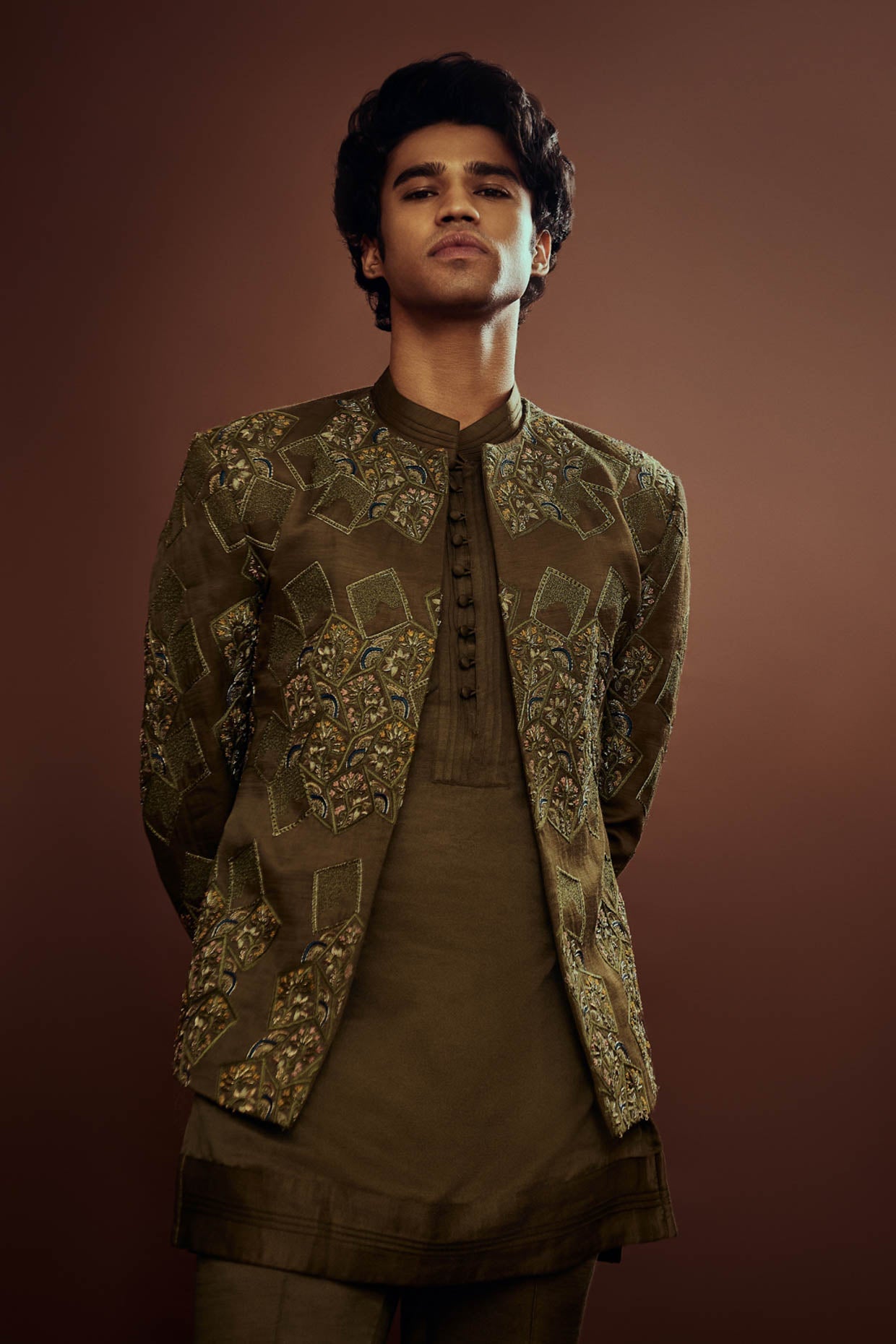 Babil Khan in The Olives Short Jacket Set