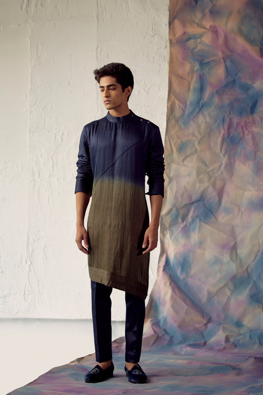 Olive Ombre Kurta Set