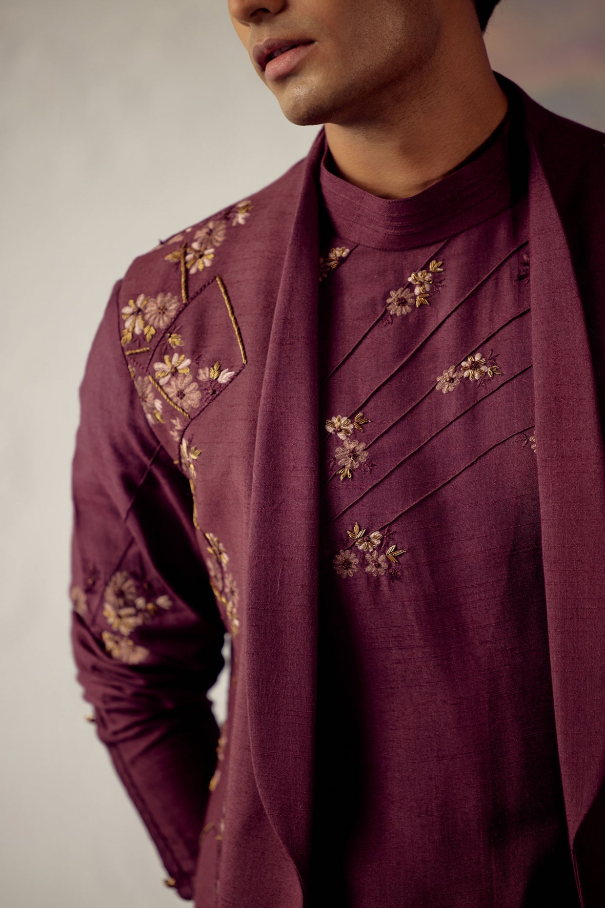 Merlot Homme Shrug Set