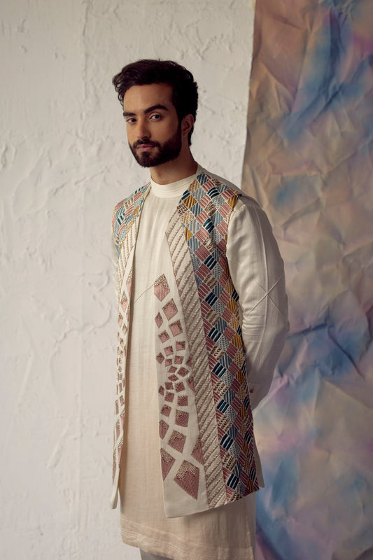Phulkari Shrug Set