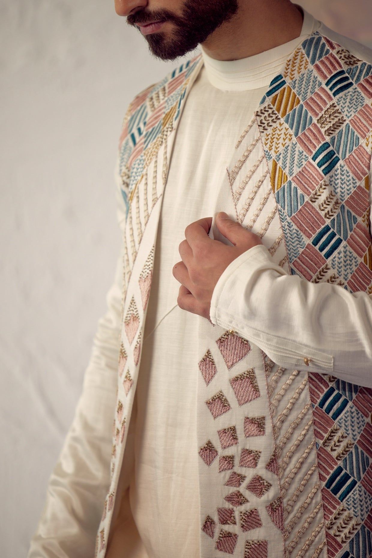 Phulkari Shrug Set