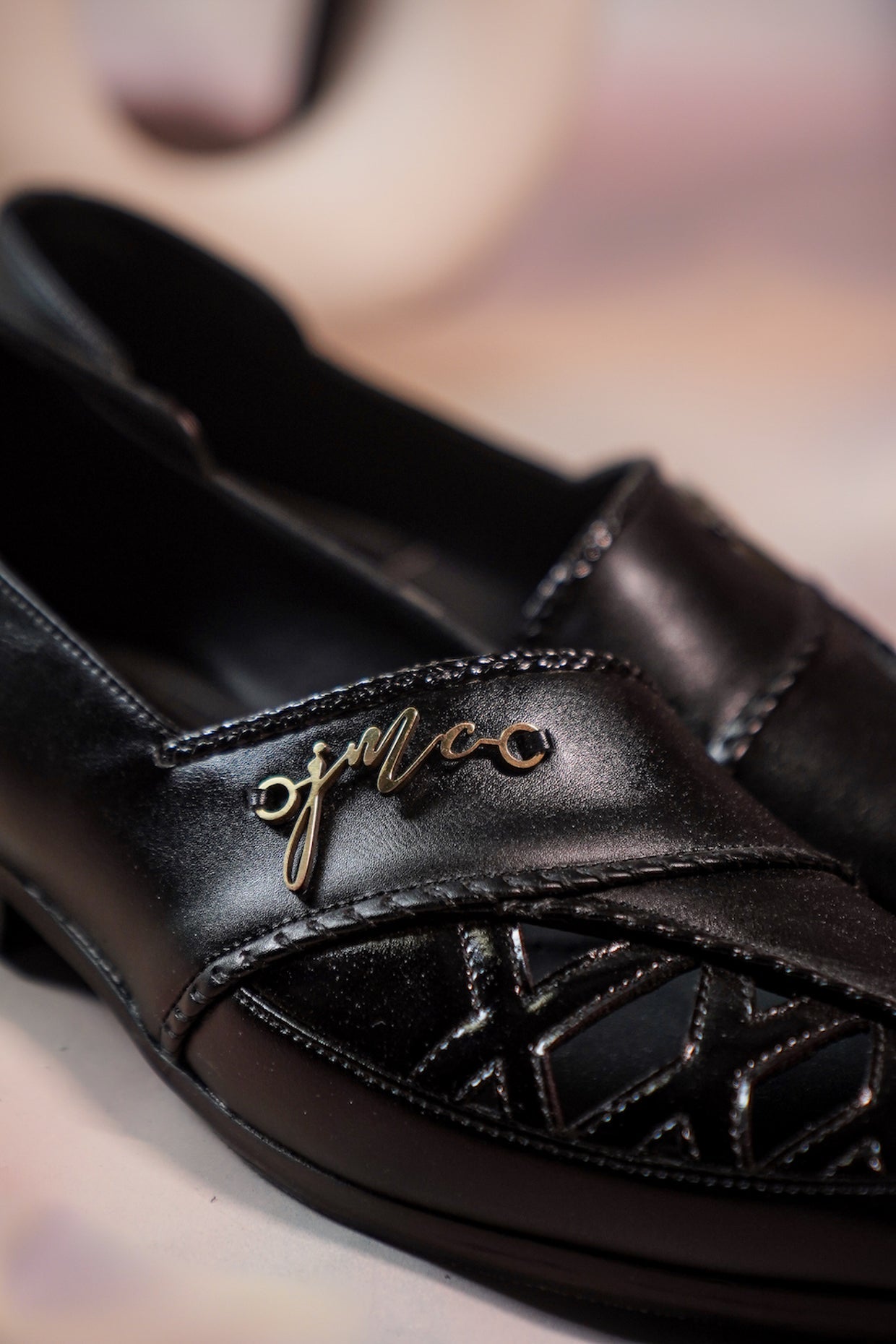 Black Braided Loafers