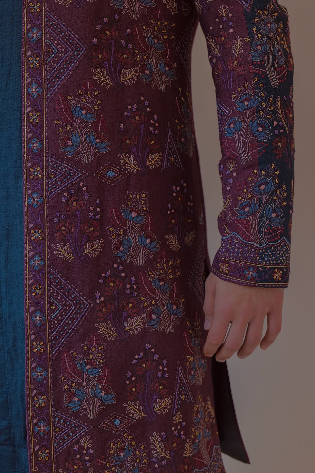 Midnight and Wine Contemporary Jacket Set