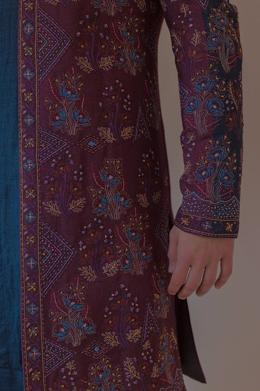 Midnight and Wine Contemporary Jacket Set