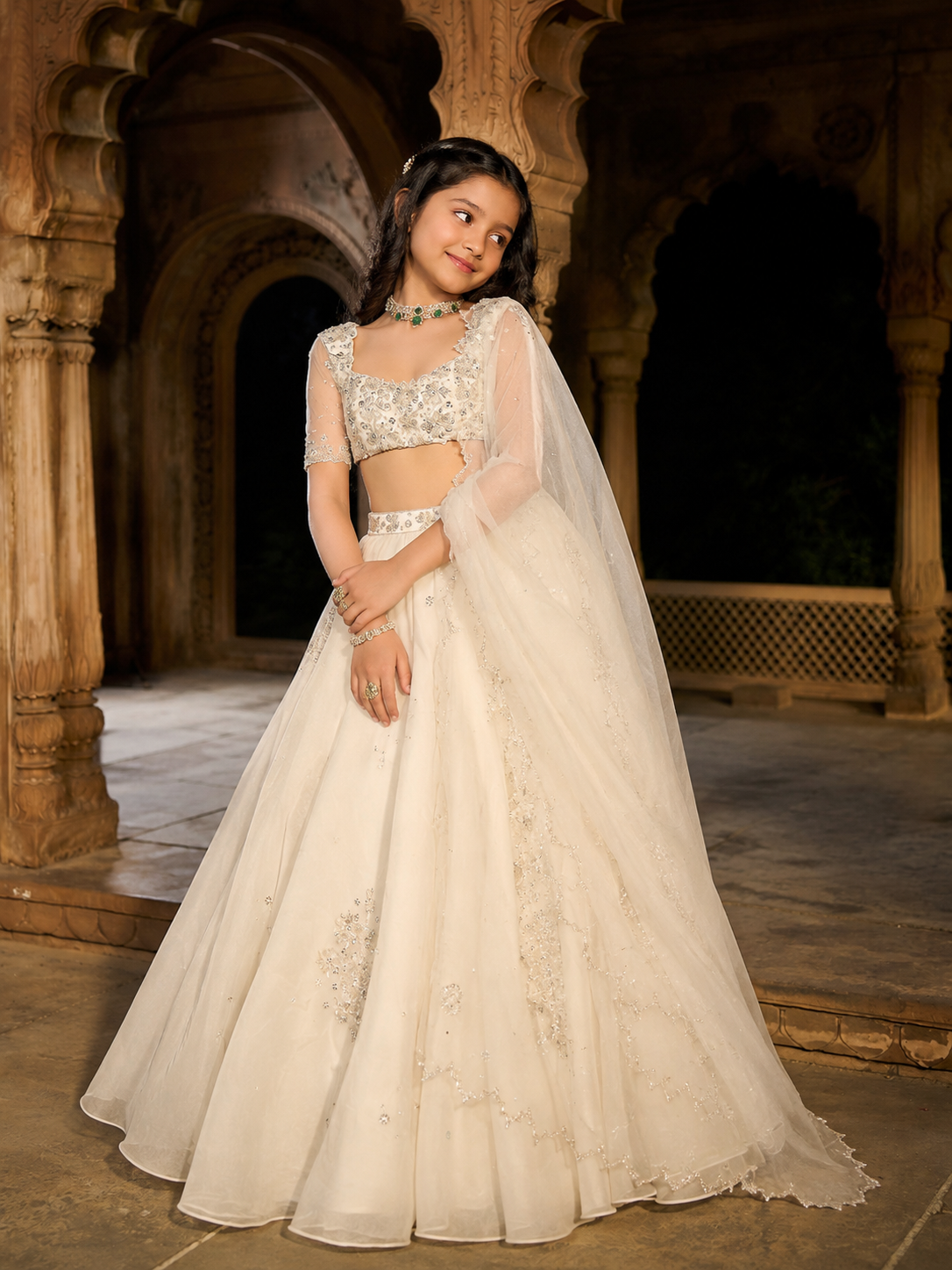 Moonwave Organza Lehenga Set