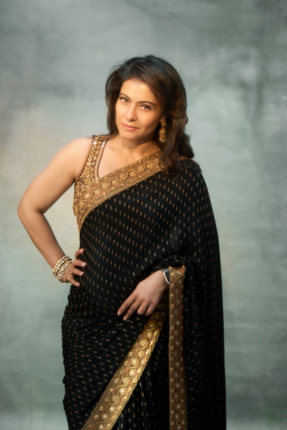 Kajol in Chandini Saree Set
