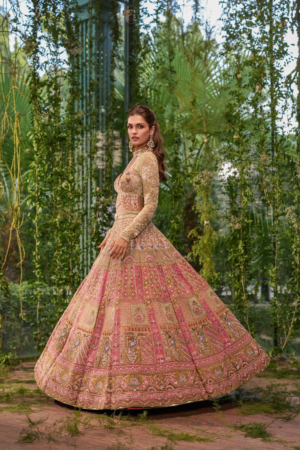 Aranya - The Forest Symphony lehenga