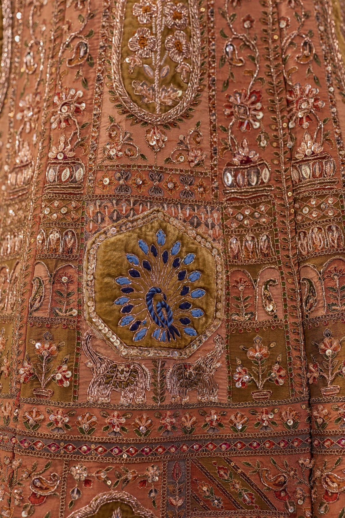 Mayur Mukut - The Crowned Peacock Lehenga
