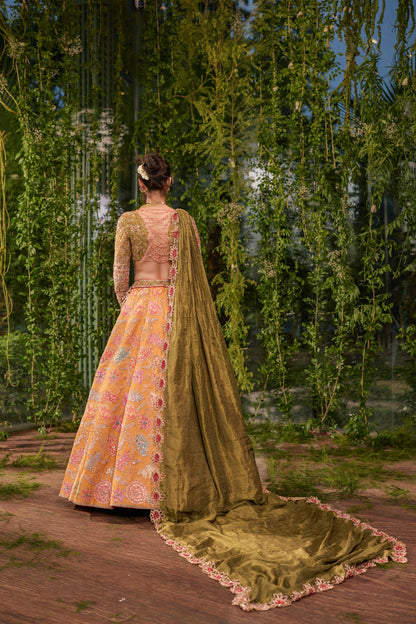 Pushp Raga - the Pearls Trail lehenga