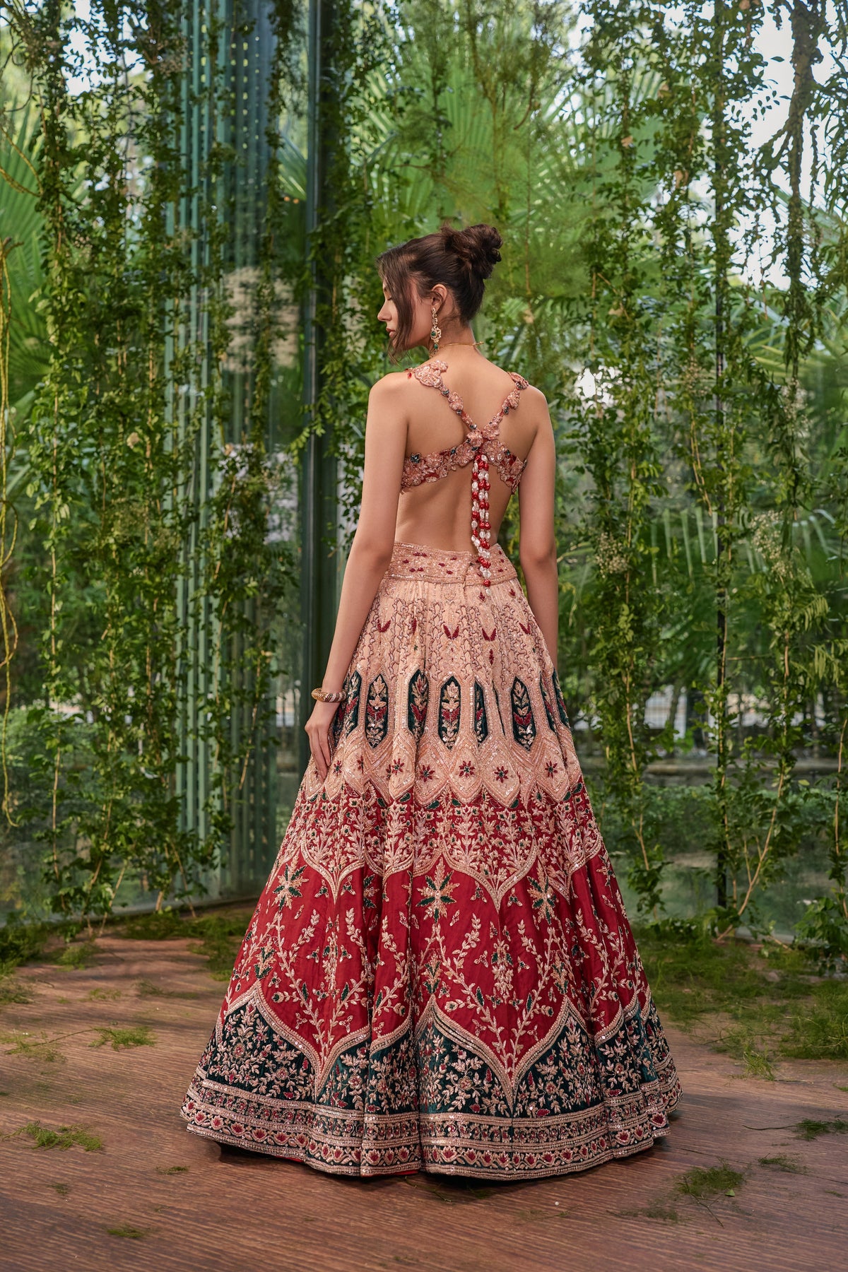 Rangrekha  -The Peacock Palette Lehenga