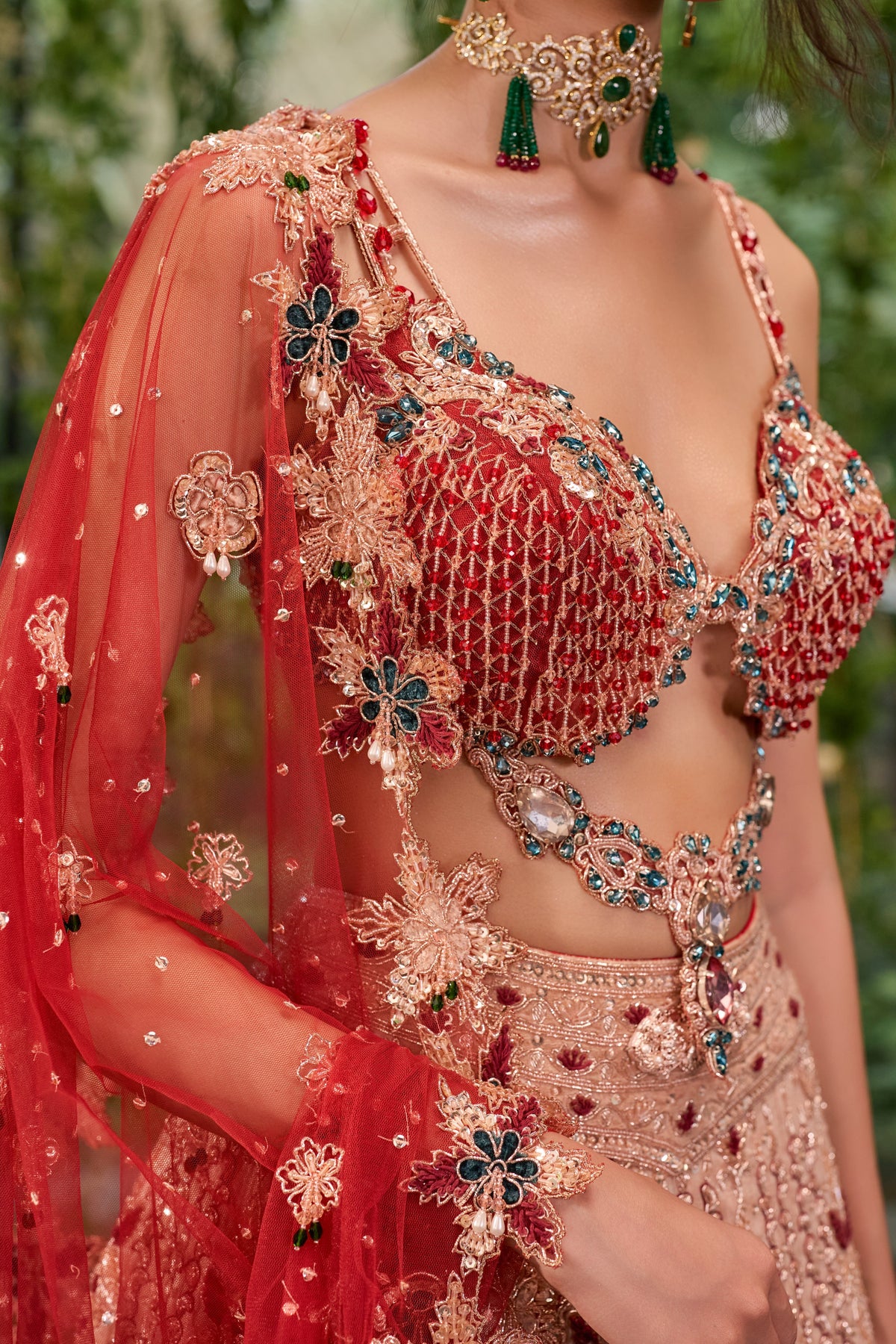 Rangrekha  -The Peacock Palette Lehenga