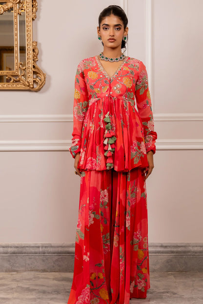 RISHA PEPLUM SET – MULTICOLOUR