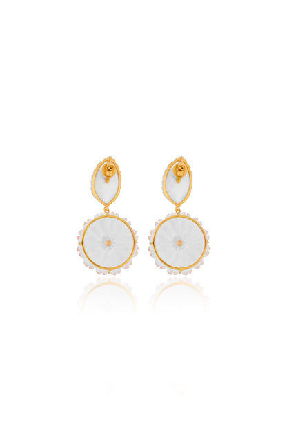 Frosted Flower Earrings