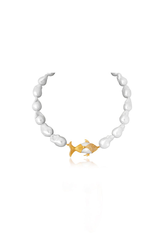 Popcorn Pearl Neckpiece