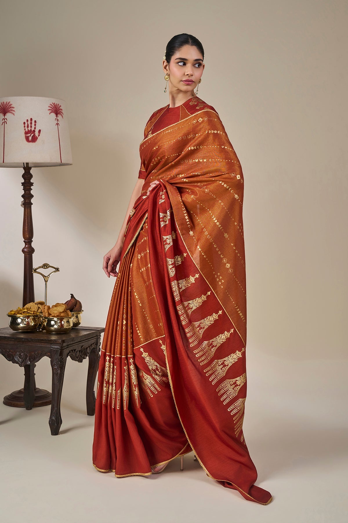 Rust The Heirloom Saree