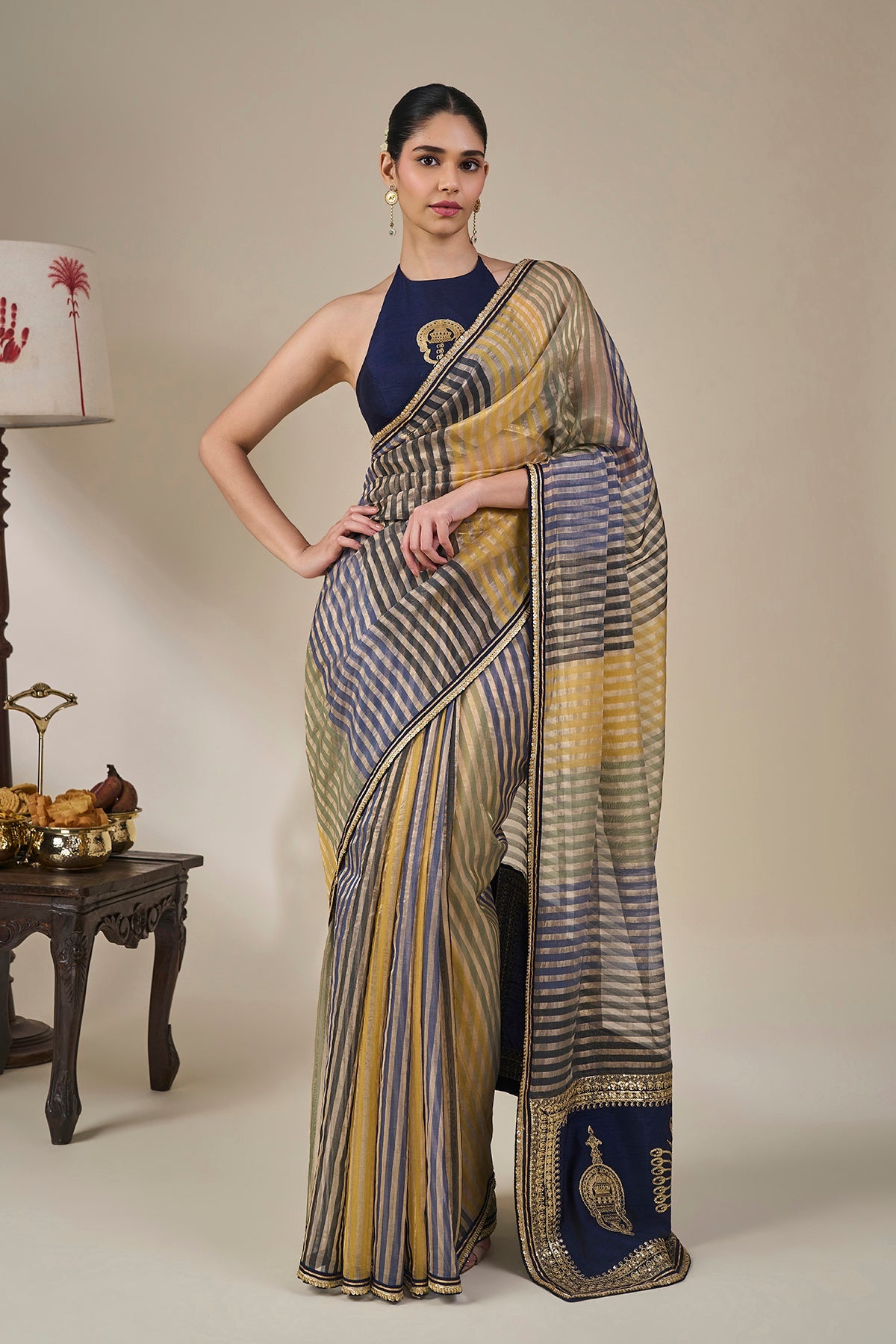 Alleppey Stripe Masque Saree