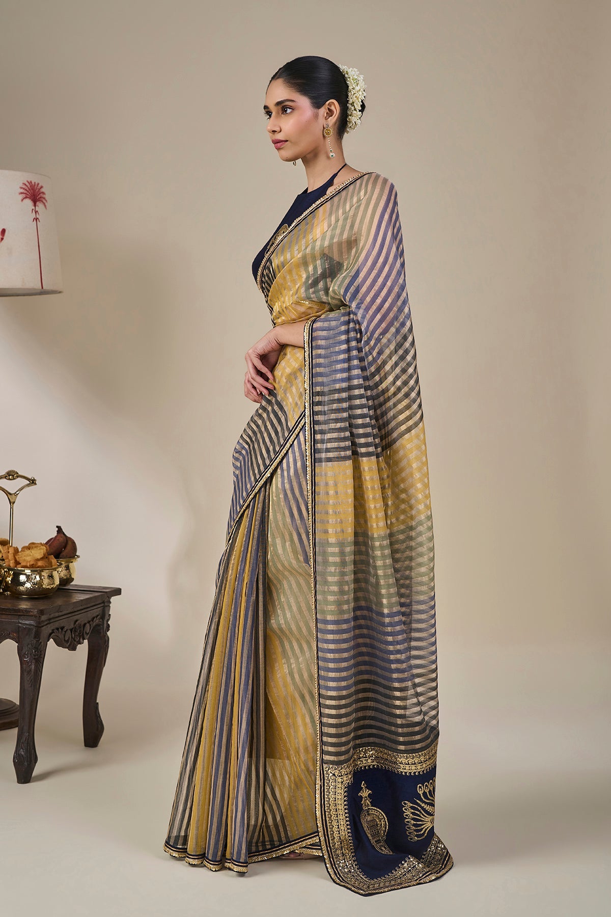 Alleppey Stripe Masque Saree