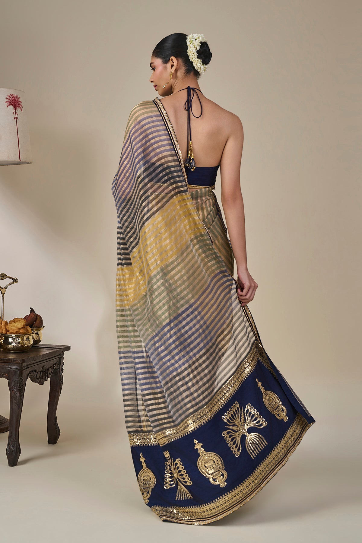 Alleppey Stripe Masque Saree