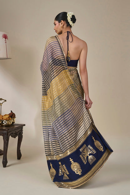 Alleppey Stripe Masque Saree