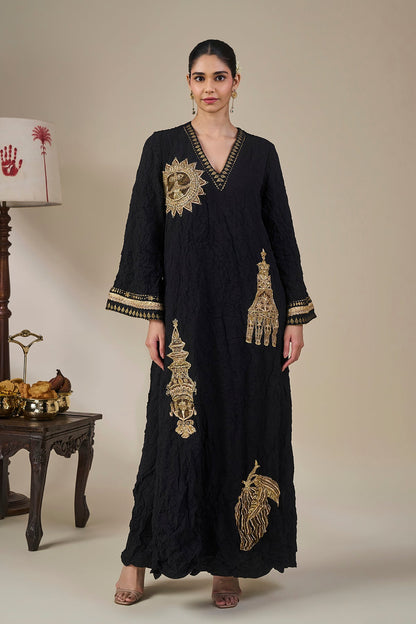 Black Ambi Bloom Kaftan