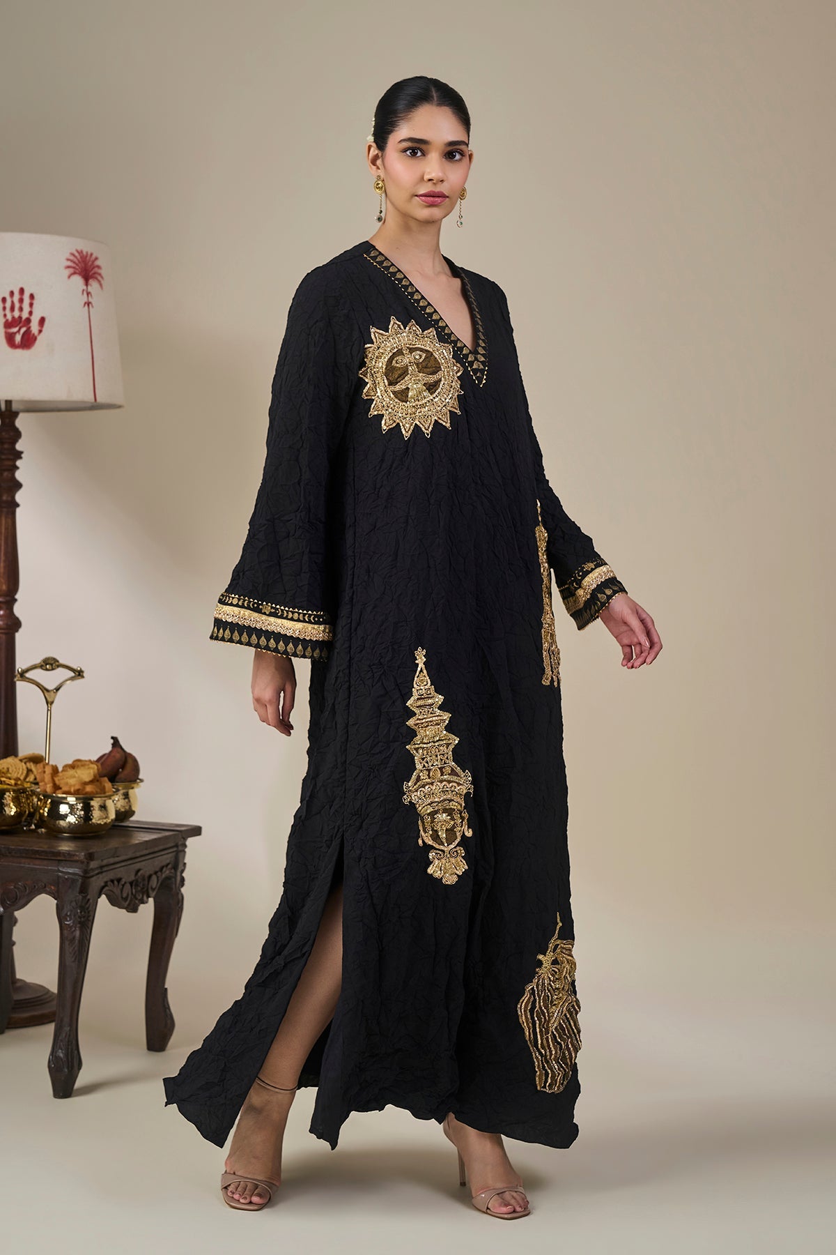 Black Ambi Bloom Kaftan