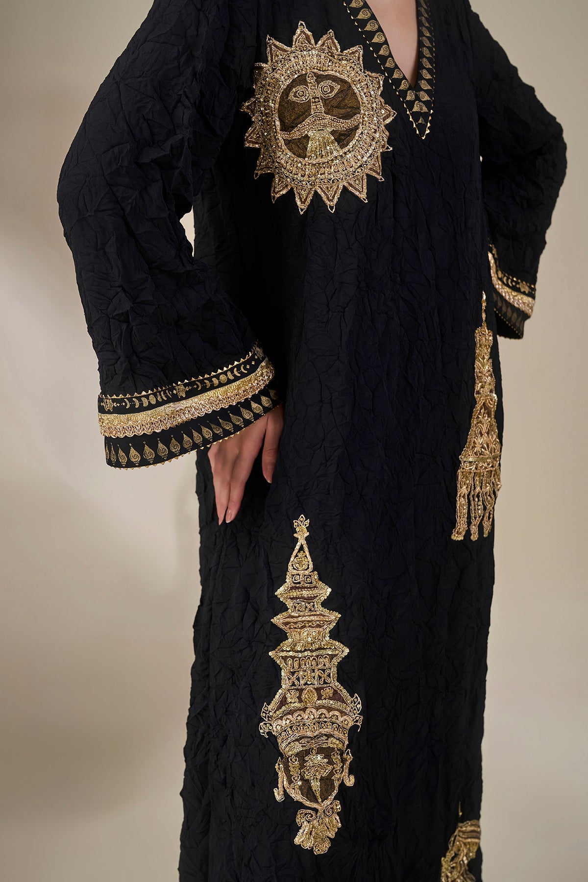 Black Ambi Bloom Kaftan