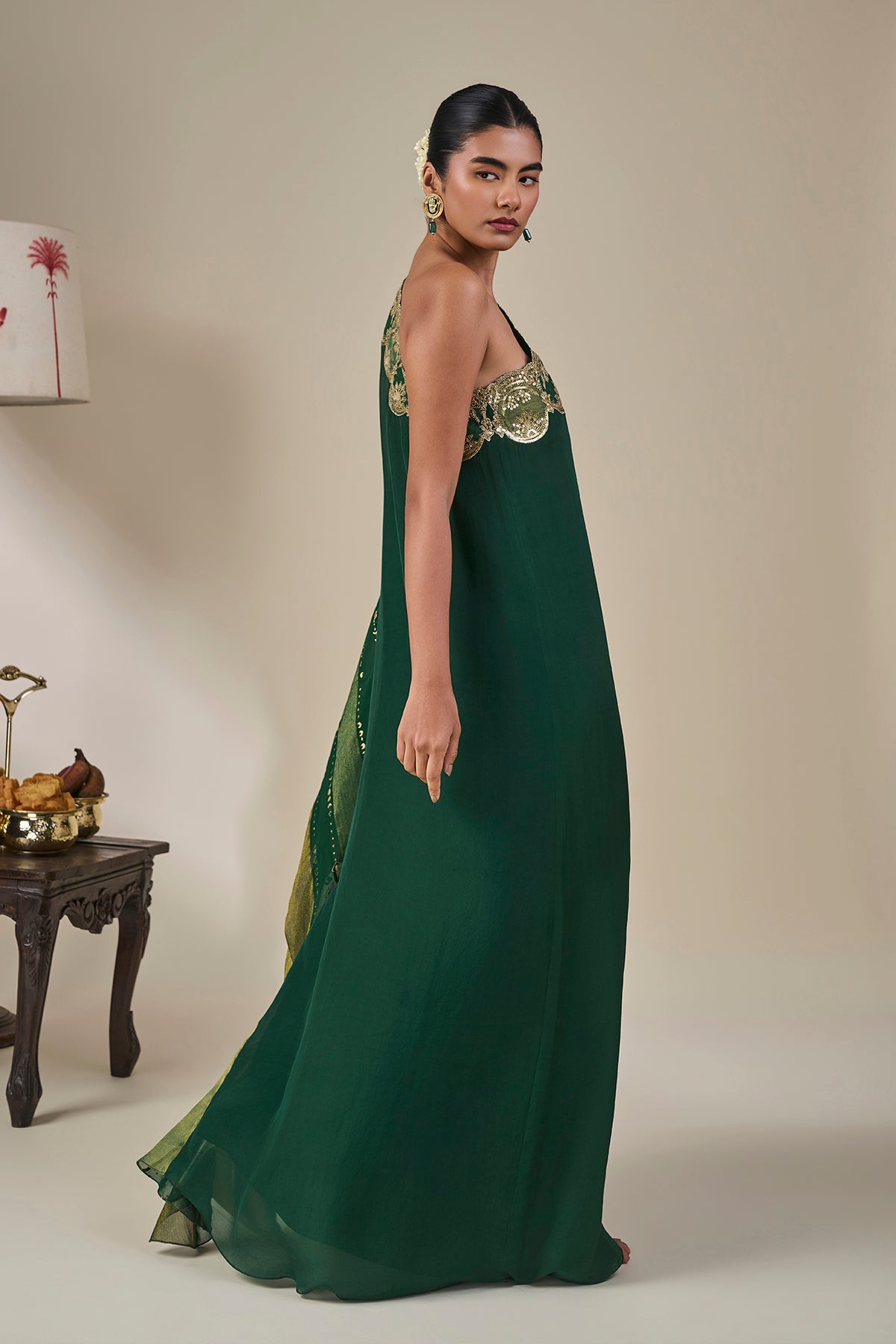 Green Celestial Moonfall Kaftan