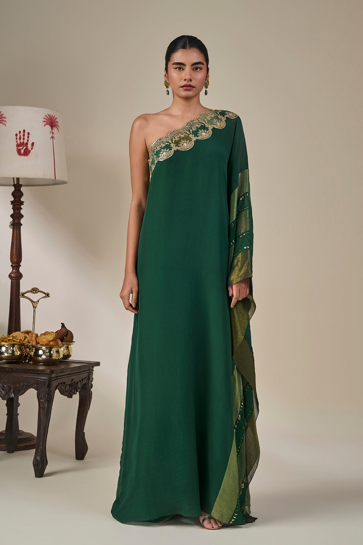 Green Celestial Moonfall Kaftan