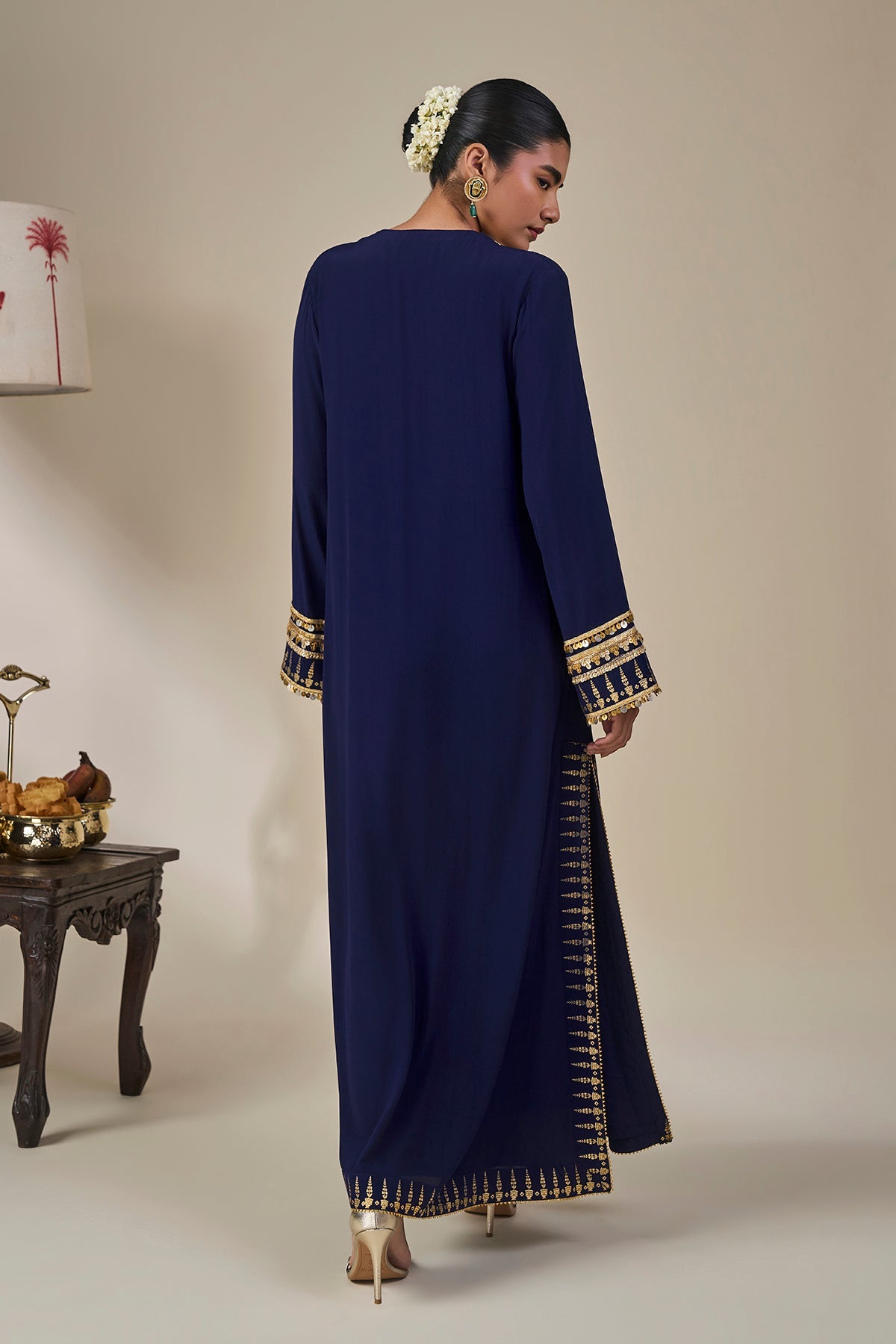 Sapphire Tidal Bloom Kaftan