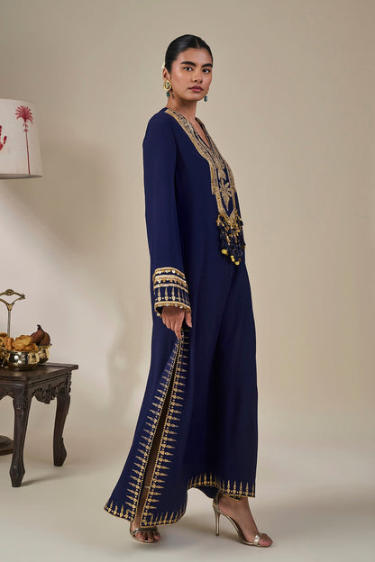 Sapphire Tidal Bloom Kaftan