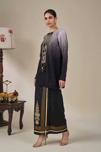 Black Ombre Kathakali Tales Fusion Set