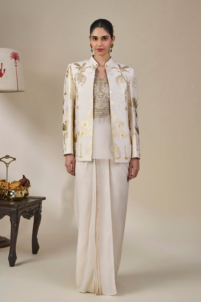 Ivory Malabar Golden Tales Skirt Set